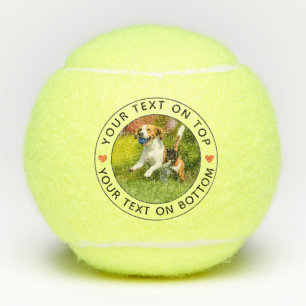 Create Your Own Personalized Photo Simple Text Tennis Balls