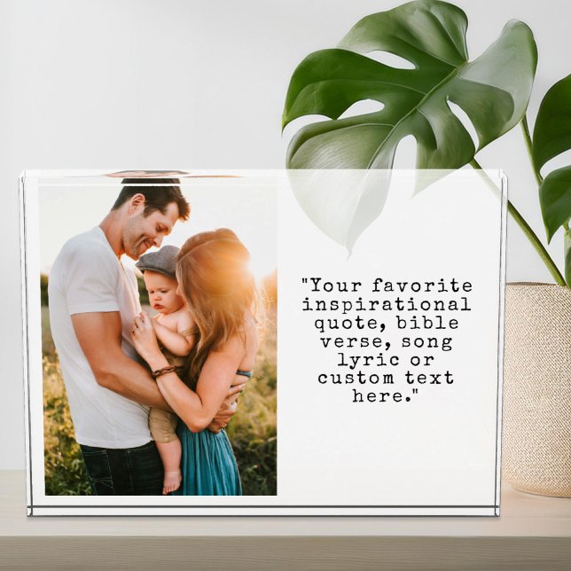 Create Your Own Personalized Picture and Quote Photo Block (Creator Uploaded)