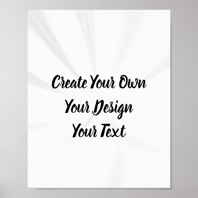 Create Your Own Personalized Poster (Front)