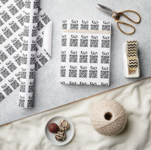 Create Your Own Personalized QR Code Business Wrapping Paper