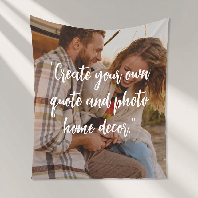 Create Your Own Personalized Quote on Picture Fleece Blanket (Creator Uploaded)