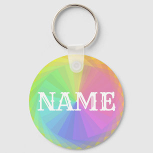 Create Your Own Personalized Rainbow Name Keychain