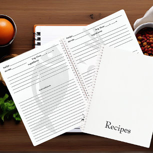 Create your own personalized recipe  notebook