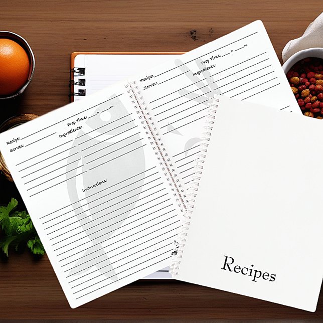 Create your own personalized recipe  notebook (Creator Uploaded)