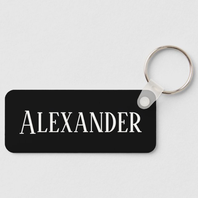 Create Your Own Personalized Rectangular Keychain (Front)