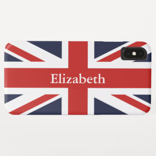 Create Your Own Personalized Red Union Jack iPhone XS Max Case