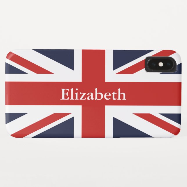 Create Your Own Personalized Red Union Jack Case-Mate iPhone Case (Back (Horizontal))