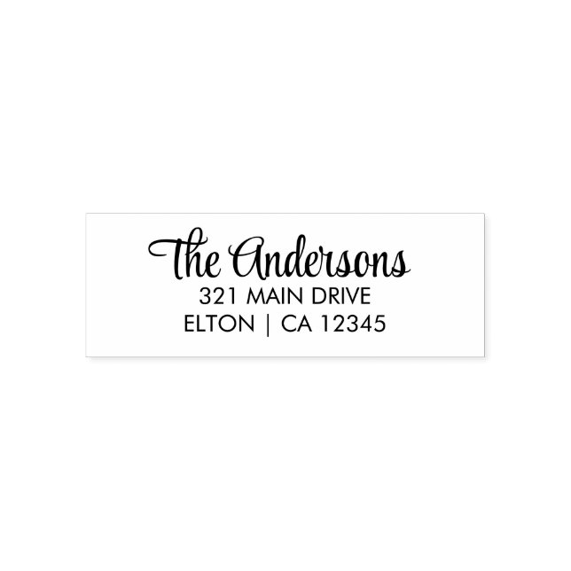 Create Your Own Personalized Return Address Self-inking Stamp (Design)
