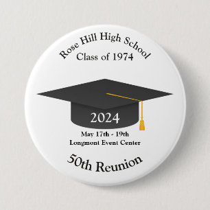 Create Your Own Personalized Reunion Buttons! 3 Inch Round Button