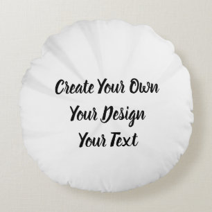Create Your Own Personalized Round Pillow