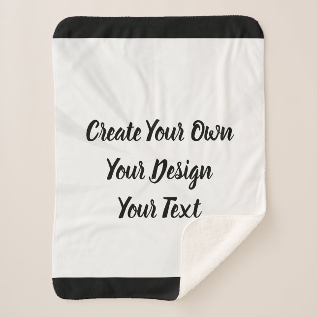 Create Your Own Personalized Sherpa Blanket (Front)