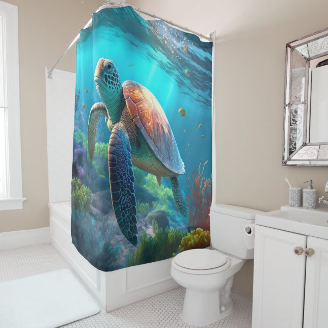 Create Your Own Personalized Shower Curtain (In Situ)