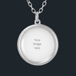 Create Your Own Personalized Silver Plated Necklace<br><div class="desc">Create your own custom personalized item from scratch by replacing the placeholder image with an image of your own using the Zazzle design tool. Add some custom text if desired and choose your favourite fonts, colours and styles. Create your own custom colour and design wedding decorations and supplies, or choose...</div>