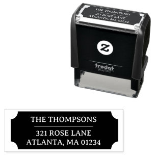 Create Your Own Personalized Simple Return Address Self-inking Stamp
