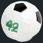 Create Your Own Personalized Soccer Ball<br><div class="desc">Your favourite soccer player will love this personalized soccer ball.  Customize with players name and number.  This custom soccer ball will make a great gift for christmas,  birthdays or any other special occasion.</div>