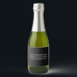 Create Your Own Personalized Sparkling Wine Label<br><div class="desc">Customize this product by adding your own images and text and choosing your favourite fonts and colours. Visit Aviary Art on Zazzle to view our entire collection of easy to personalize,  high quality products!</div>