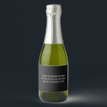 Create Your Own Personalized Sparkling Wine Label<br><div class="desc">Customize this product by adding your own images and text and choosing your favourite fonts and colours. Visit Aviary Art on Zazzle to view our entire collection of easy to personalize,  high quality products!</div>