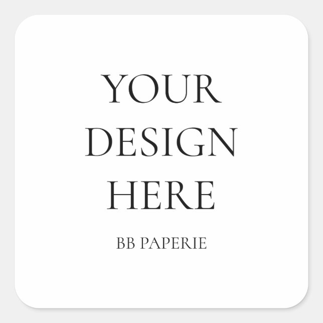 Create Your Own Personalized Square Sticker (Front)