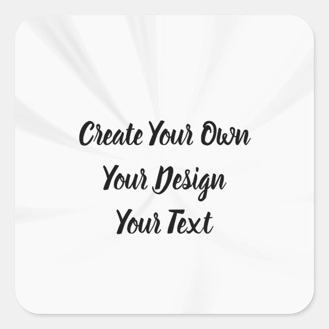 Create Your Own Personalized Square Sticker (Front)