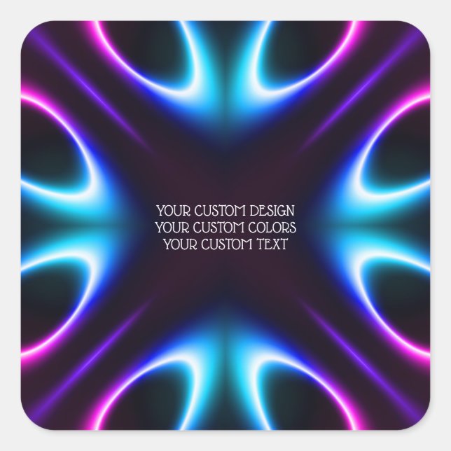 Create Your Own Personalized Square Sticker (Front)