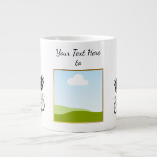 Create Your Own personalized Template Text  Large Coffee Mug