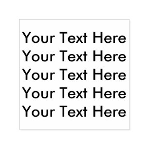 Create Your Own Personalized Text here Self-inking Stamp