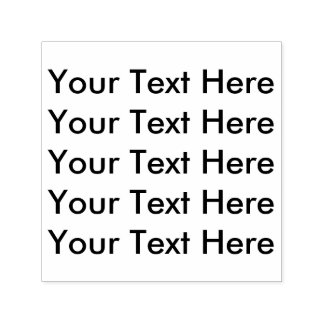 Create Your Own Personalized Text here Self-inking Stamp