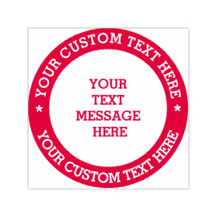 Create Your Own Personalized Text Message Self-inking Stamp