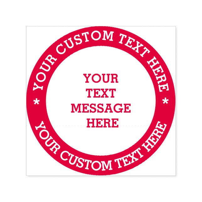 Create Your Own Personalized Text Message Self-inking Stamp (Design)