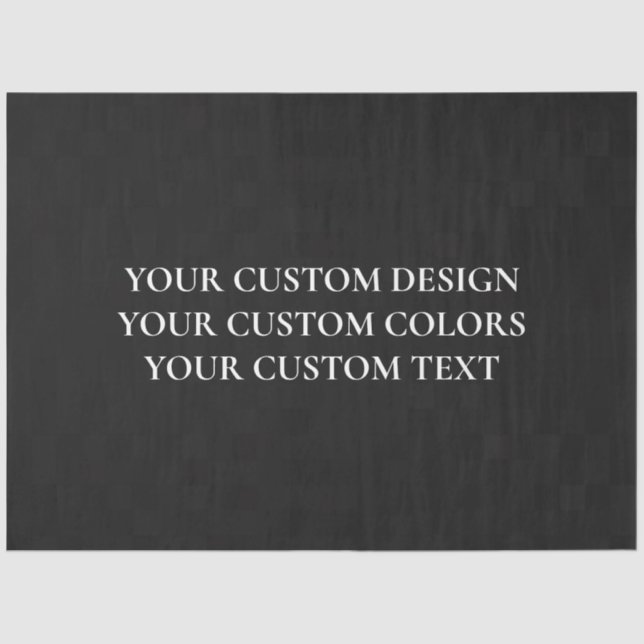 Create Your Own Personalized Tissue Paper (Front)