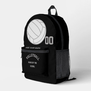 Create Your Own Personalized Volleyball Sports Gym Printed Backpack