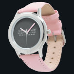 Create Your Own Personalized Watch<br><div class="desc">Customize this product by adding your own images and text and choosing your favourite fonts and colours. Visit Aviary Art on Zazzle to view our entire collection of easy to personalize,  high quality products!</div>