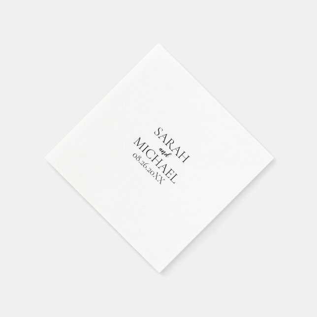 Create Your Own - Personalized Wedding Napkin (Corner)