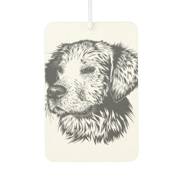 Create Your Own Pet Dog Customized Air Freshener (Front)