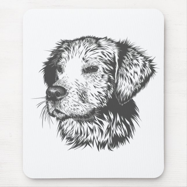 Create Your Own Pet Dog Customized Mouse Pad (Front)