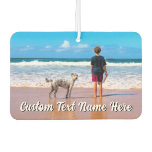 Create Your Own Pet Photo Air Freshener with Text