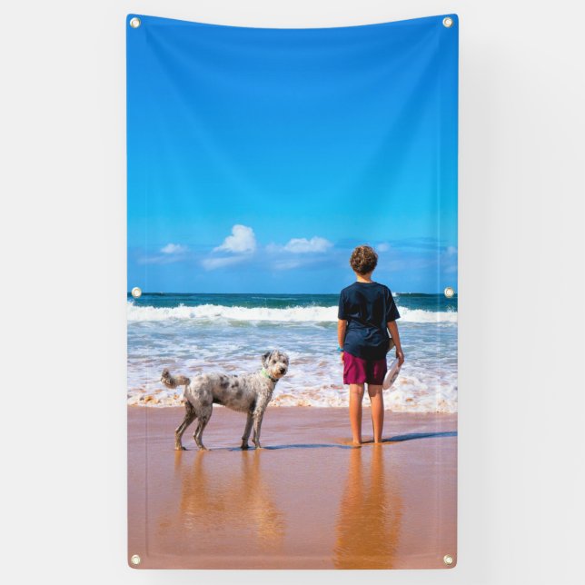 Create Your Own Pet Photo Banner Personalized (Vertical)