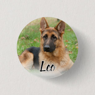 Create Your Own Pet Photo Custom Picture Name 1 Inch Round Button