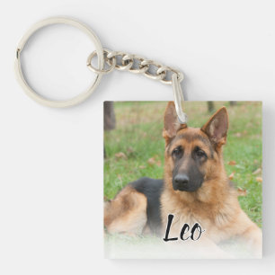 Create Your Own Pet Photo Custom Picture Name Keychain