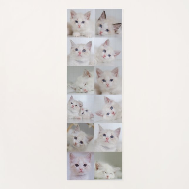 Create your Own Pet Photo Grid Yoga Mat (Front)