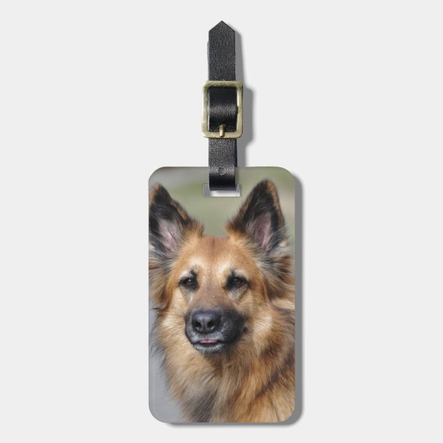 Create your own pet photo luggage tag (Front Vertical)
