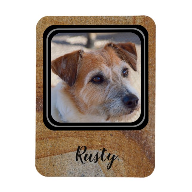 Create your own pet photo magnet (Vertical)