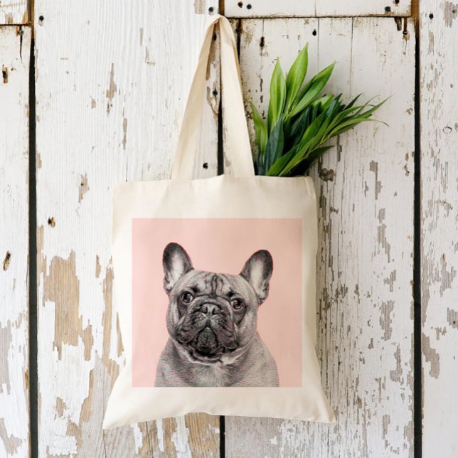 Create Your Own Pet Portrait | Black and White  Tote Bag (Creator Uploaded)