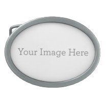 Create Your Own Pewter Oval Belt Buckle