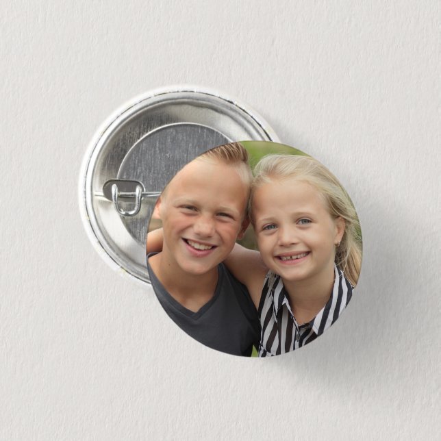 Create Your Own Photo 1 Inch Round Button (Front & Back)
