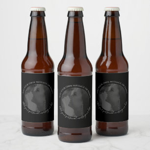 Create Your Own Photo Beer Bottle Wedding Label