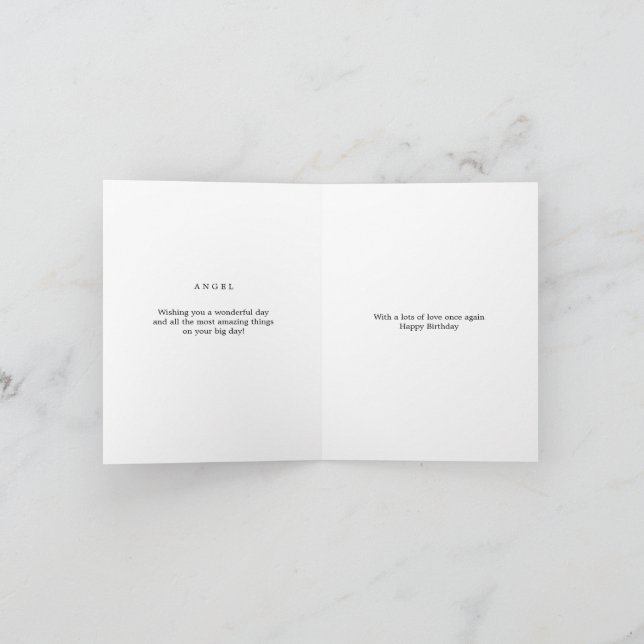 Create Your own Photo Birthday Greeting Card (Inside)
