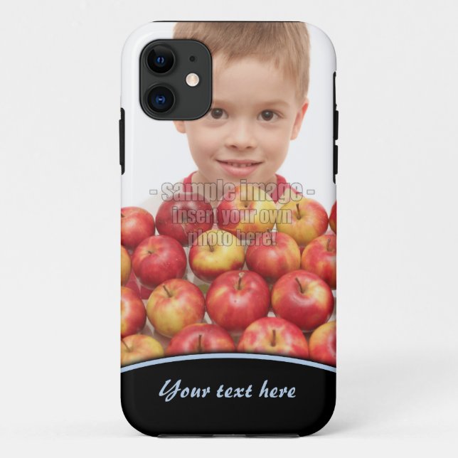 Create Your Own Photo Blue Edge iPhone5 Case-Mate iPhone Case (Back)