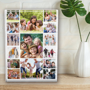 Create Your Own Photo Collage 15 Pictures White  Block