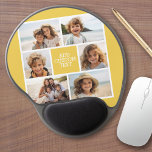 Create Your Own Photo Collage - 6 photos Monogram Gel Mouse Pad<br><div class="desc">You can use Instagram photos for this design. Use 6 photos to create a unique and personal gift. Photo Credit: Photography © Storytree Studios,  Stanford,  CA</div>